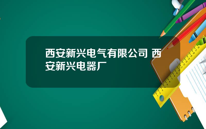 西安新兴电气有限公司 西安新兴电器厂